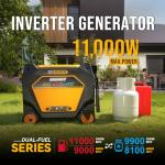 Gidrox 11000W Dual Fuel Portable Inverter Generator