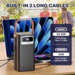 99Wh Portable Power Bank Generator with Flashlight