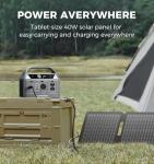 UDPOWER C400 Solar Generator Kit with 40W Solar Panel