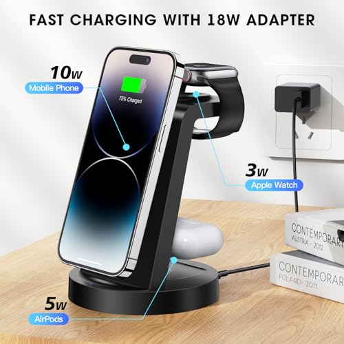 3-in-1 Charging Station for iPhone & Apple Watch