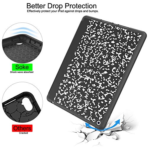 Soke iPad 10.2 Case with Pencil Holder - Black