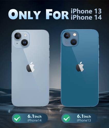 FNTCASE Clear iPhone 14 & 13 Protective Case