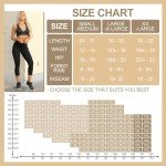 TNNZEET High Waisted Tummy Control Capri Leggings
