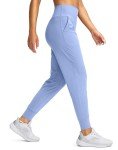 High Waisted Yoga Joggers with Pockets - Cosmic Blue