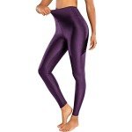 High Waisted Shiny Yoga Pants for Women