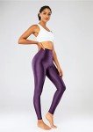 High Waisted Shiny Yoga Pants for Women