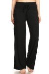 Comfy Black Lounge Leggings for Women, Large