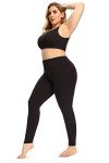 Plus Size Black Modal Full Length Leggings