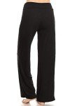 Comfy Black Lounge Leggings for Women, Large