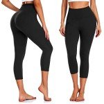 3 Pack High-Waisted Capri Leggings with Pockets