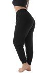 Plus Size Relaxed Stretchy Black Lounge Pants