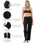 Comfy Black Lounge Leggings for Women, Large