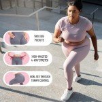 Plus Size High Waisted Leggings with Pockets