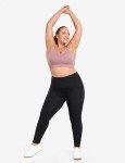 Plus Size Yoga Leggings with Pockets – Black