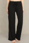 Comfy Black Lounge Leggings for Women, Large