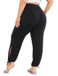 Plus Size Black Yoga Pants with Pockets