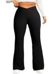 Eytino Plus Size High Waisted Flare Leggings