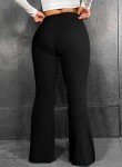 Eytino Plus Size High Waisted Flare Leggings