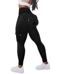 Flamingals Black Butt Lifting Workout Leggings