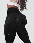 Flamingals Black Butt Lifting Workout Leggings