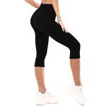 High Waisted Capri Leggings for Women