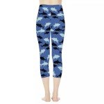 Shark Pattern High Waisted Women's Leggings