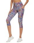 RAYPOSE Plus Size Capri Leggings with Pockets