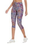 RAYPOSE Plus Size Capri Leggings with Pockets