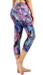 Neonysweets High Waist Printed Capri Leggings