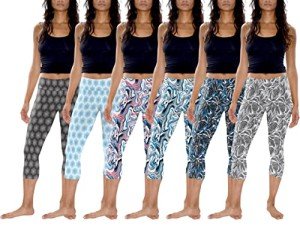 Buttery Soft Yoga Capri Leggings - 3 & 6 Pack