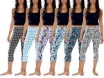 Buttery Soft Yoga Capri Leggings - 3 & 6 Pack