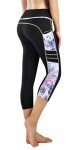 Neonysweets Women's Capri Workout Leggings with Pocket