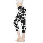 Cow Print Seamless Compression Leggings for Women