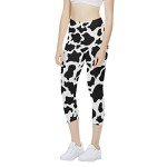 Cow Print Seamless Compression Leggings for Women