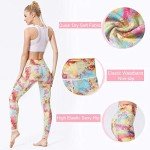 Witkey High Waist Printed Yoga Leggings for Women
