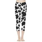 Cow Print Seamless Compression Leggings for Women
