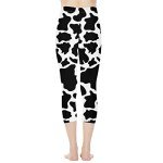 Cow Print Seamless Compression Leggings for Women