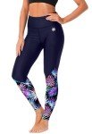 Tropical UV Protection Swim Leggings for Women
