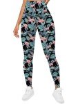 Funny Flamingo Print Women's Yoga Leggings