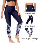 Tropical UV Protection Swim Leggings for Women