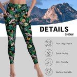 High-Waisted Floral Workout Leggings with Pockets
