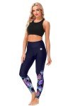 Tropical UV Protection Swim Leggings for Women