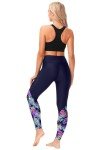Tropical UV Protection Swim Leggings for Women