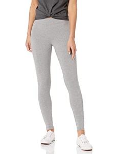 Women's Soft Grey Heather Leggings - Large