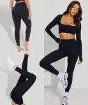 GAYHAY High Waisted Tummy Control Leggings for Women