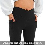 DLOODA Women's High Waisted Flare Leggings with Pockets