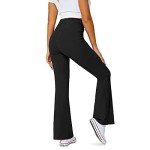 DLOODA Women's High Waisted Flare Leggings with Pockets
