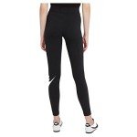 Nike Women's High Rise Sports Leggings - Black/White