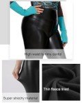 Tagoo Women's High-Waisted Faux Leather Leggings