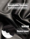 SEASUM Women's High-Waisted Faux Leather Leggings